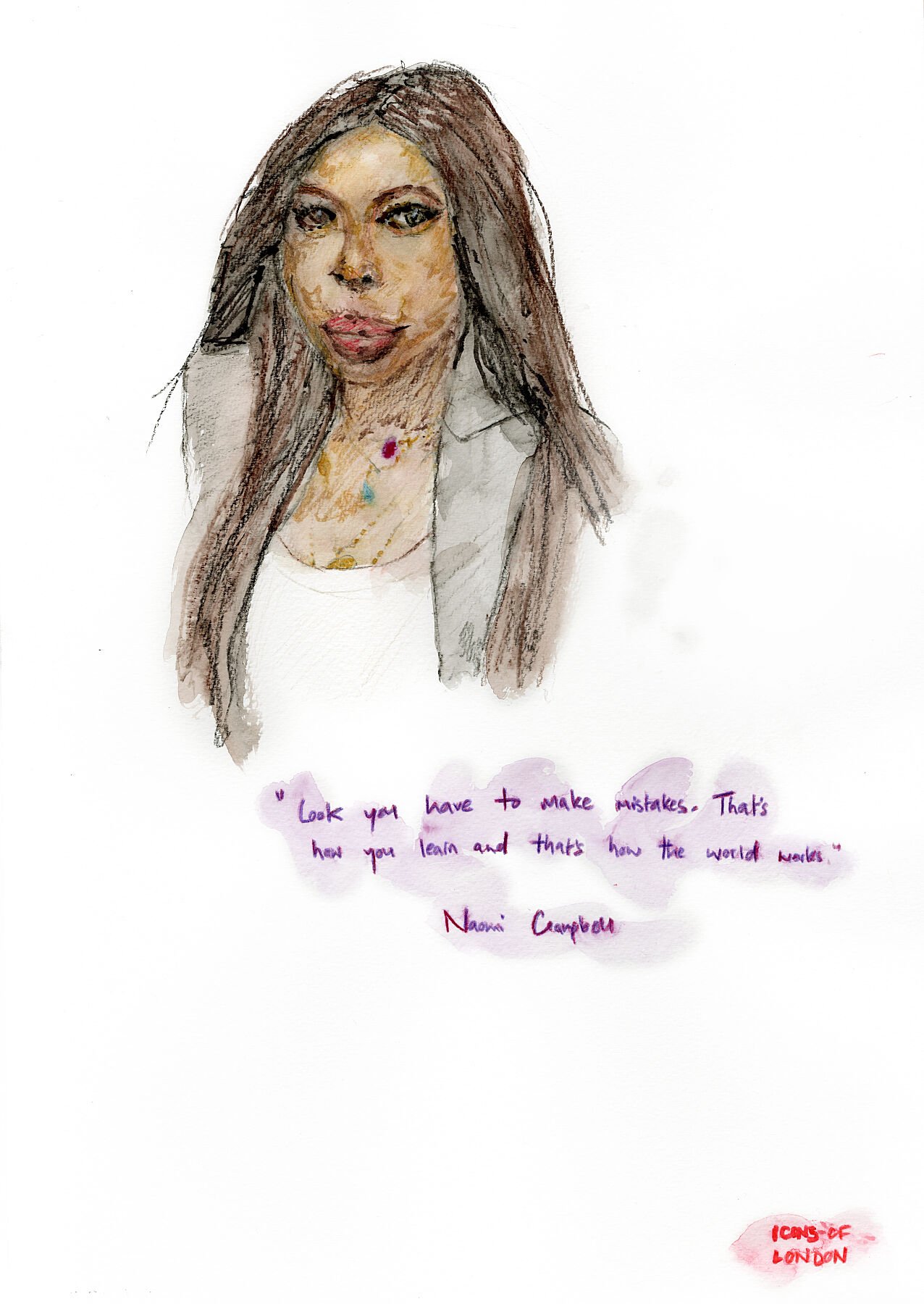 Naomi Campbell — Icons of London